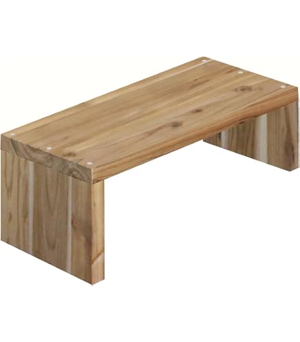 Amazon｜WOODPRO コの字 シェルフ 幅90cm 高さ70cm 奥行20cm ハニー色